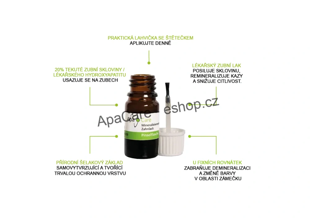 ApaCare lak na zuby se štětečkem